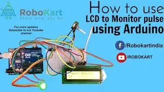 How to use LCD to Monitor pulse using arduino