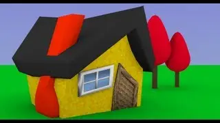 Byteweiser Blender Tutorial #1d: Make a Low Poly Cartoon House (Adding a Lattice and Trees)