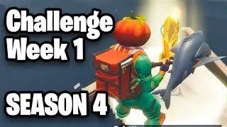 Follow the Treasure Map Found in Tomato Town | Fortnite Week 1 Challenge 🍅