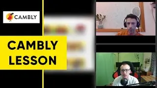 Asking about my Upwork profile and YouTube channel on Cambly. English lesson with Dominick