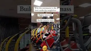 The stairmaster is a great choice of cardio #fitness #fitnessjourney #fitnessgoals #gymgoals