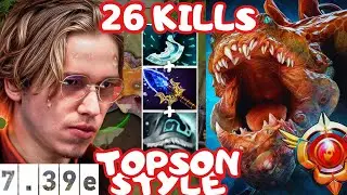 Topson Style Primal Beast Gameplay 7.39e (NEW PATCH)
