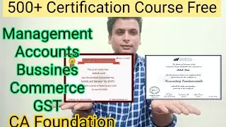 Management Free course with certificate | Commerce | Finance | CA Foundation