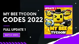 All New *Secret* Roblox My Bee Tycoon Codes 2022 (UPDATE 1) Latest Update