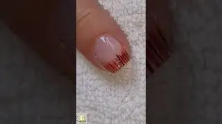 Fall French Manicure Idea | Easy Short Nail Art | #naildesign