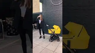 Коляска ibebe i-stop кожа желта Yellow