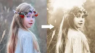How to Create Vintage Old Photo Effect Double Exposure in Photoshop