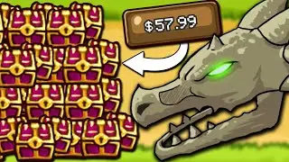 Buying 300 Item Boxes for my Heroes! (Grow Castle #4)