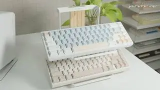 How to make a pretty keyboard and store it neatly 💕 Mode Envoy | Osume keycaps & keyboard shelf