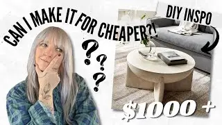 Let's dupe the $1000+ West Elm Lava Stone Coffee Table! | Can I Make It For Cheaper?! | DIY Danie