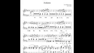 Арно Бабаджанян Анданте ноты пианино Andante   Arno Babajanyan Piano Sheet MUSIC Tutorial