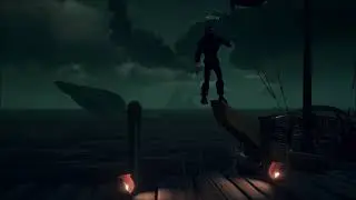 Sloop gets launched when stuck in the dock | Sea of Thieves