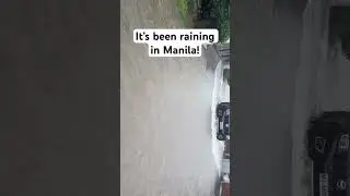 It’s raining in Manila 🥹 Flooding again. #manila #philippines #enteng