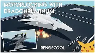 Teaching DragonPlatinum How To Motorlock | Roblox Plane Crazy