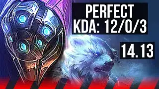 JAX vs VOLIBEAR (TOP) | 12/0/3, Legendary, 500+ games | EUW Master | 14.13