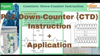 Lecture 23: UNITY PRO plc programming | Down-Counter (CTD) Instruction | industrial automation