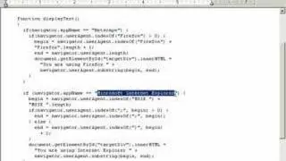 Determining Which Browser the User Has - Ajax training 25