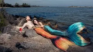 Merfolk on the rocks | A mermaid photoshoot by Wendy Appelman Photography and Elinchrom