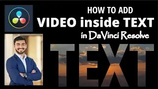 How to add VIDEO inside TEXT | Davinci Resolve Tutorial