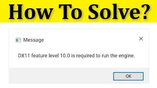 Fix Fortnite DX11 Feature Level 10.0 Is Required To Run The Engine Error On Fortnite chaptar 2