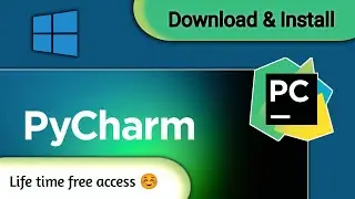 how to install pycharm in windows 10 with life time access