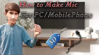 How to Make MIC 🎤 for PC/MobilePhone 2024|$0| New By SmartWorking