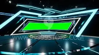 Virtual Set Green Screen 4K - News 113 Table