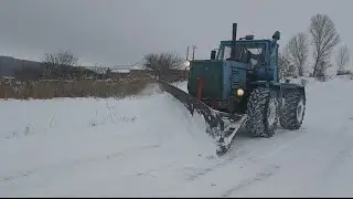 ТРАКТОР Т-150! ОЧИСТКА СНЕГА 2021!