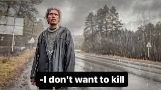 The Russian guy was afraid of becoming a murderer and left his home.