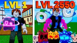 Level 1 - 2550 With ALL MYTHICAL FRUITS in Blox Fruits!