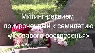 Митинг-реквием приуроченный к семилетию 
