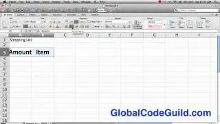 1.0 Excel - Introduction