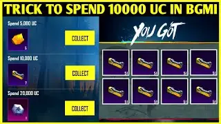 TRICK TO SPEND 10000 UC EASILY IN BGMI😍 | FREE 7 MATERIAL | UC SPENDING EVENT TRICK