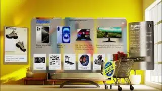 Flipkart Animation || Apple Vision Pro || Blender 3D
