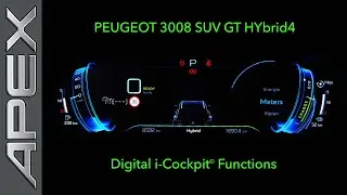 PEUGEOT 3008 SUV GT HYBRID4 300 e-EAT8 - ALL DIGITAL i-COCKPIT FUNCTIONS (2020)