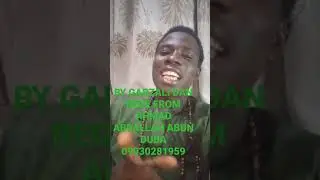 GARZALI DAN BEGE __ABUN DUBA BARHAMA from__ Ahmad Abdallah By GARZALI DAN BEGE