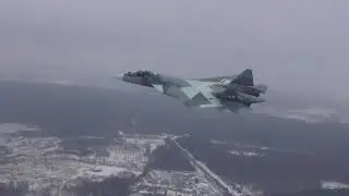 Самолет Т-50 с новыми двигателем. Летающая лаборатория Т-50 с двигателем 2-го этапа