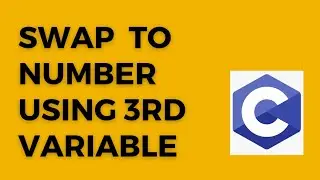 swap to number using 3rd variable in c | swap number in c#c #code #programming #program