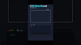 Background Shorthand in CSS  🧠