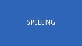 Spelling tips