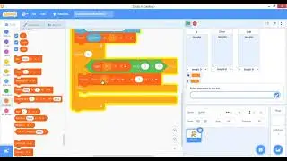 Scratch Programming( Separate Odd and Even numbers from the given  List )