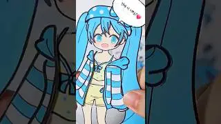 미쿠 쿵쿵따🎶  선배 하트 눌러주세요~ 무료도안 | DIY