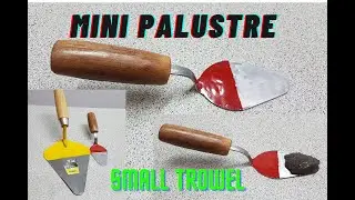 mini palustre trowel, para maquetas y manualidades fácil, cuchara y palo de escoba