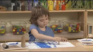 Art Lessons for Kids - Stamping