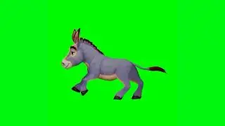 Donkey running green screen free to use | #donkey #greenscreen #free #freegreenscreen #running