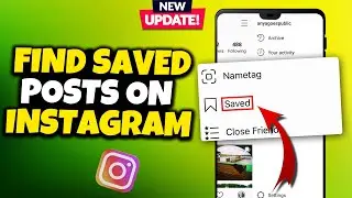 How to Find SAVED Posts On Instagram 2024 | View Saved Instagram Posts