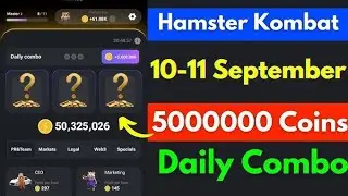 11 September Hamster Kombat daily Combo Cards Today || 5M coin