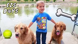 Earl The Funny Dog And Friends Go To The Dog Park!
