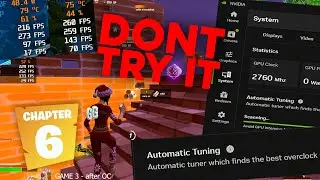 does tweaking actually work? pt.4 (Nvidia Auto Tuning) fps test fortnite RTX 4060 i5 12400f