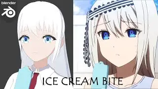 How to take a bite out of Ice Cream Animation in Blender